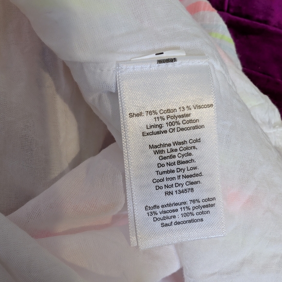 💘 Vineyard Vines women's St. Barths flutter-sleeve tunic dress - Picture 7 of 8